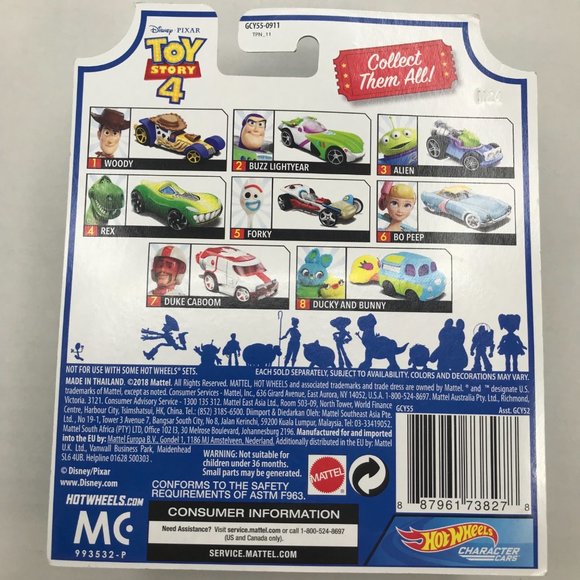 Mattel Hot Wheels Toy Story 4 Alien Character Car New - Picture 2 of 9